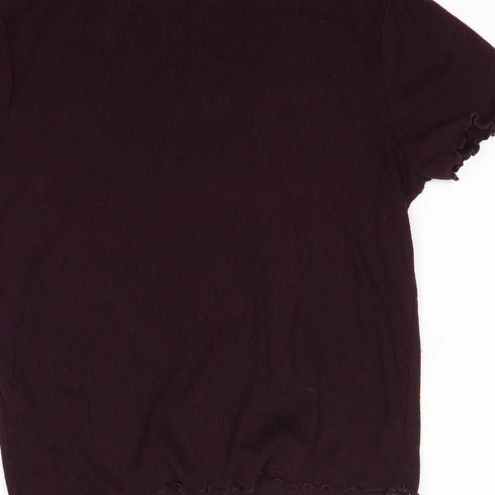 Primark Womens Purple Basic T-Shirt Size 10