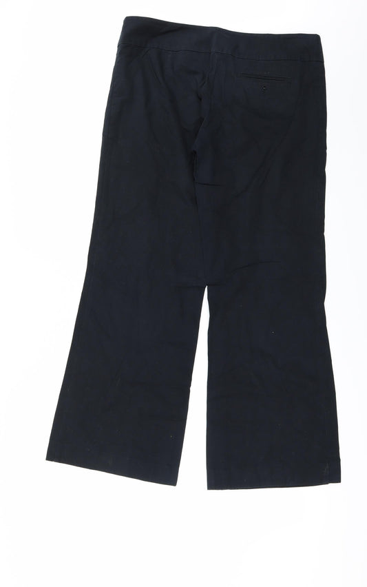 George Womens Black Trousers Size 12 L30 in