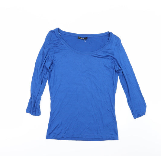 Womens UK Size 6 Autograph Blue Basic T-Shirt