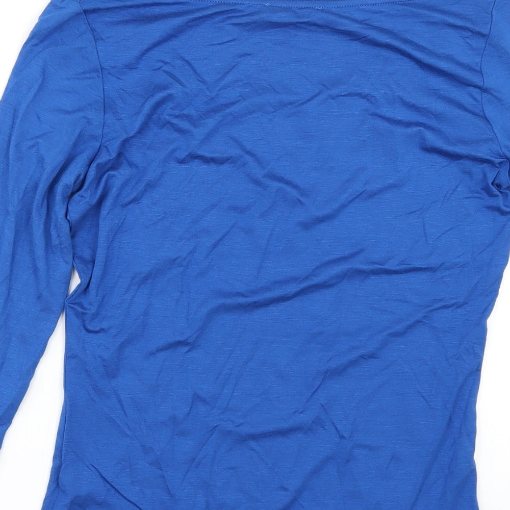 Autograph Womens Blue Basic T-Shirt Size 6