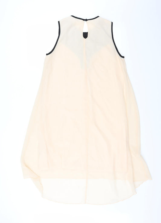 Julien Macdonald Womens Pink Trapeze & Swing Size 10 - Dipped hem