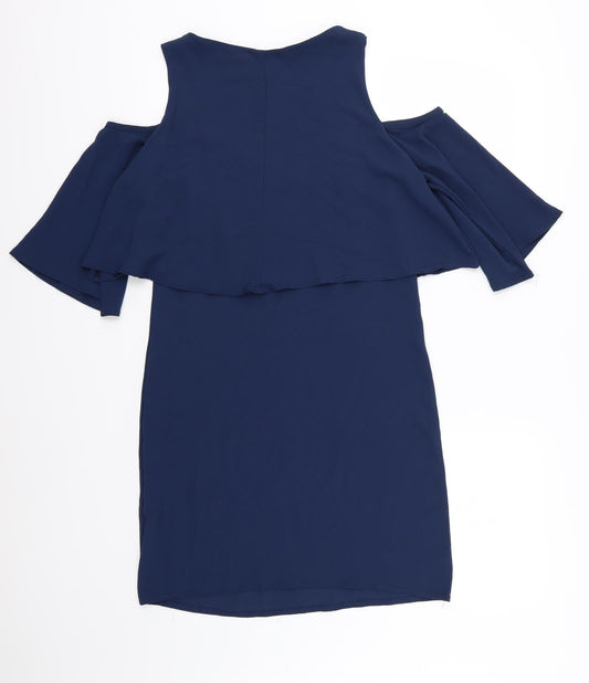 Boohoo Womens Blue A-Line Size 10