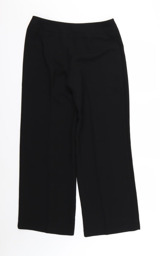 Womens UK Size 12 Marks and Spencer Regular Fit Black Trousers