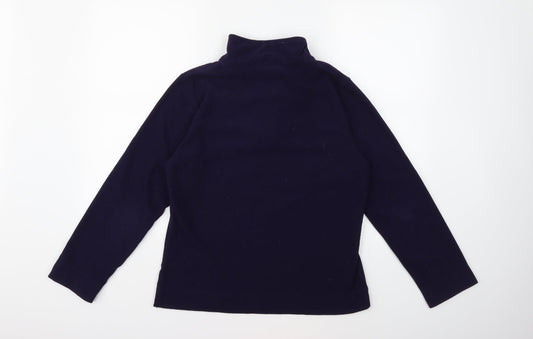 Back view of Active women’s purple fleece jacket, size UK 10