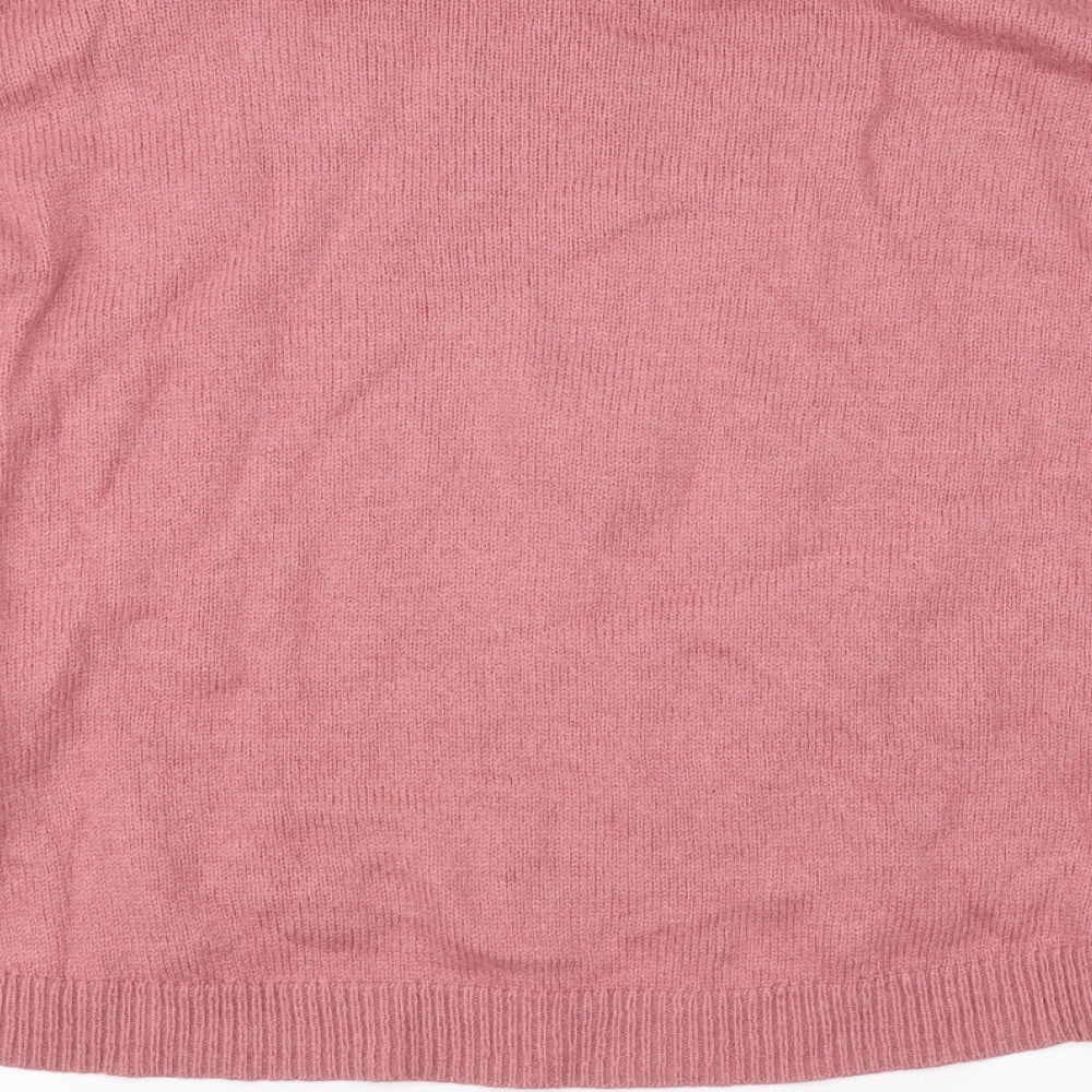 H&M Womens Pink Pullover Jumper Size 8