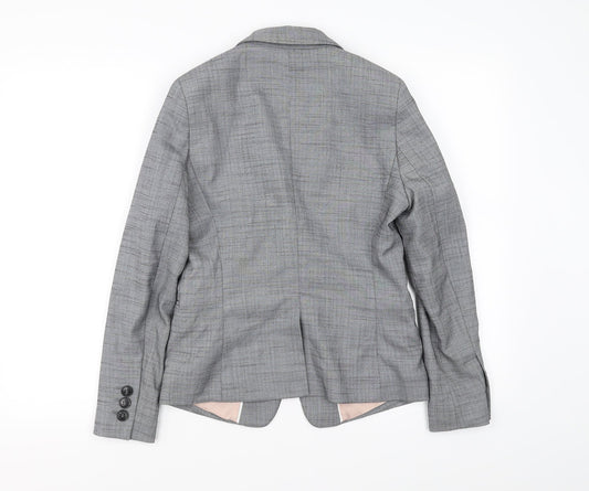 NEXT Womens Grey Check  Jacket Blazer Size 6