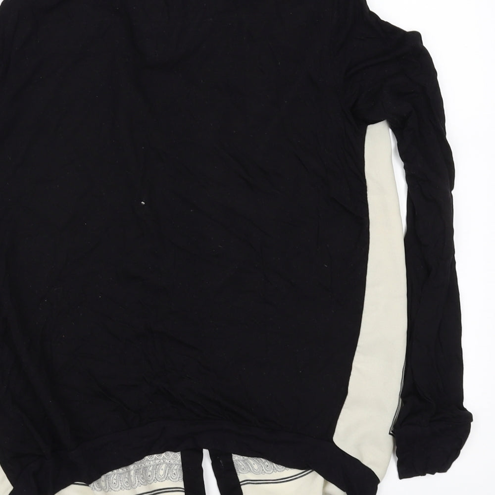 FOREVER 21 Womens Black Floral Basic Blouse Size M