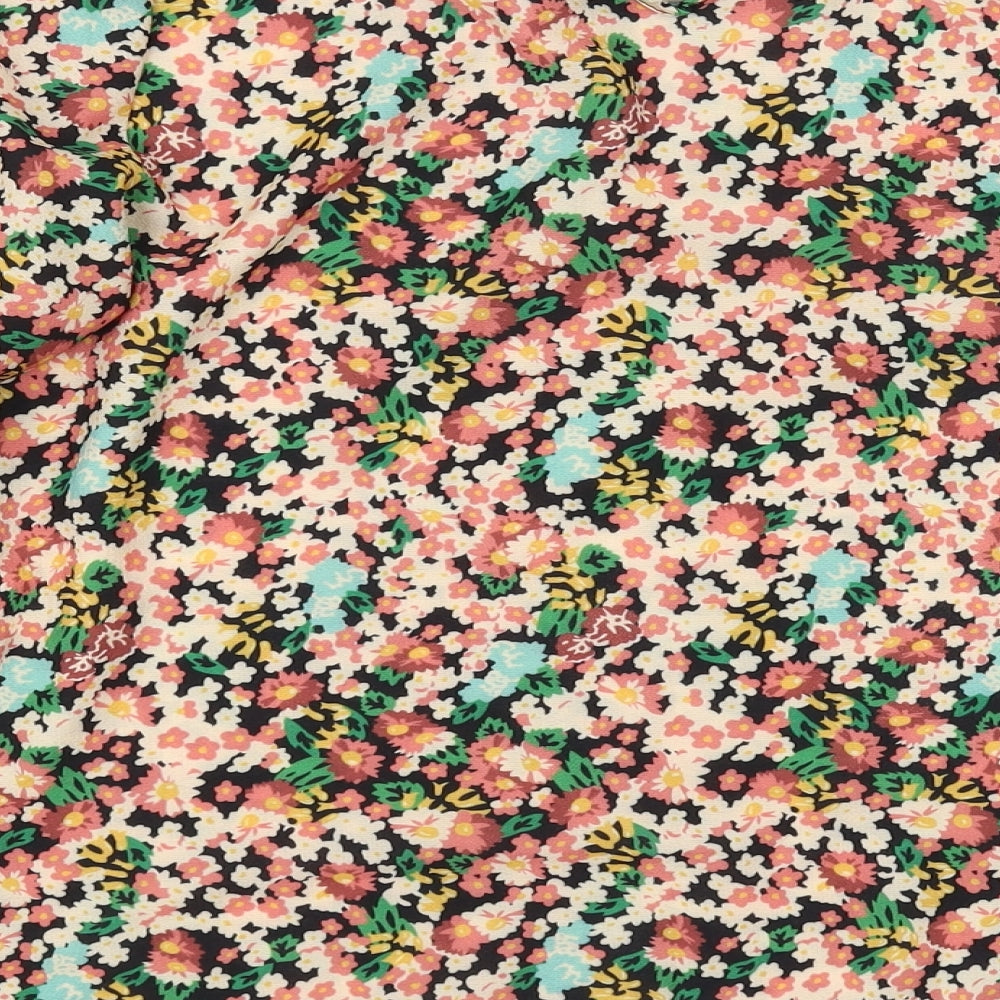 Womens UK Size 8 Preworn Multicoloured Basic Blouse