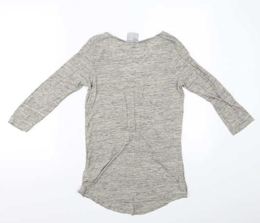 Womens UK Size 8 NEXT Grey Basic T-Shirt
