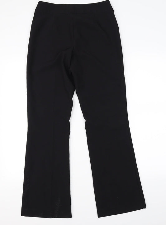 George Womens Black Trousers Size 8 L28 in