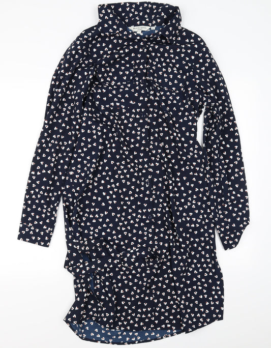Womens UK Size S Brave Soul Blue Basic Button-Up