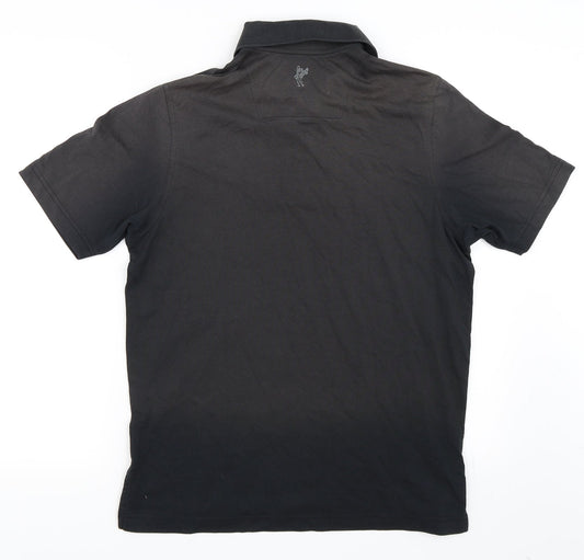 Ashworth Mens Black Polo Size XS