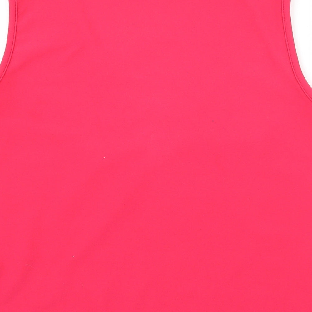 Atmosphere Womens Pink Striped Jersey Basic Tank Size 14
