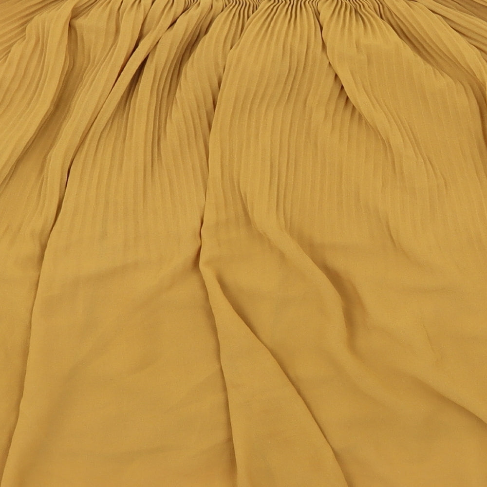 Womens UK Size One Size Preworn Yellow Basic Blouse