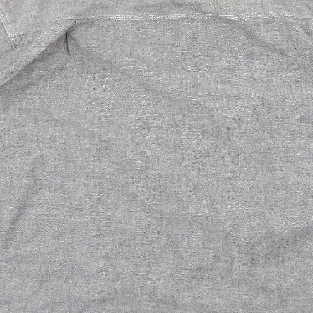 Used Co Mens Grey Button-Up Size L