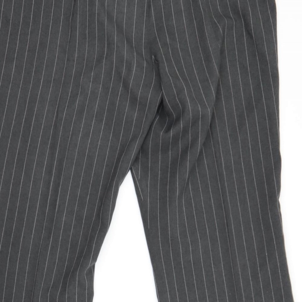 Womens UK Size 20 Preworn Regular Fit Grey Trousers