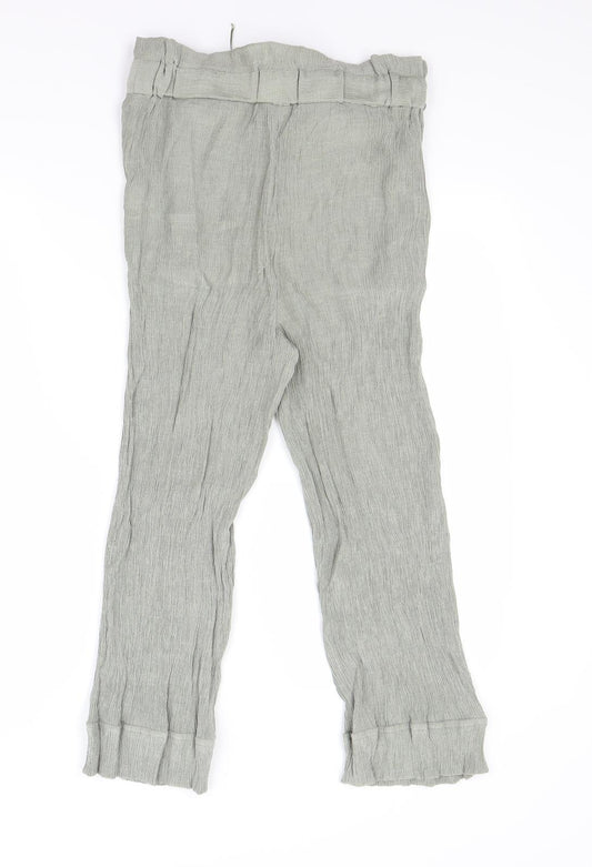 New Look Womens Green Capri Trousers Size 10 L22 in