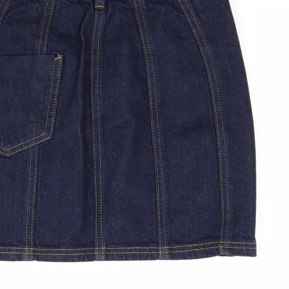 ASOS Womens Blue Denim Mini Skirt Size 6