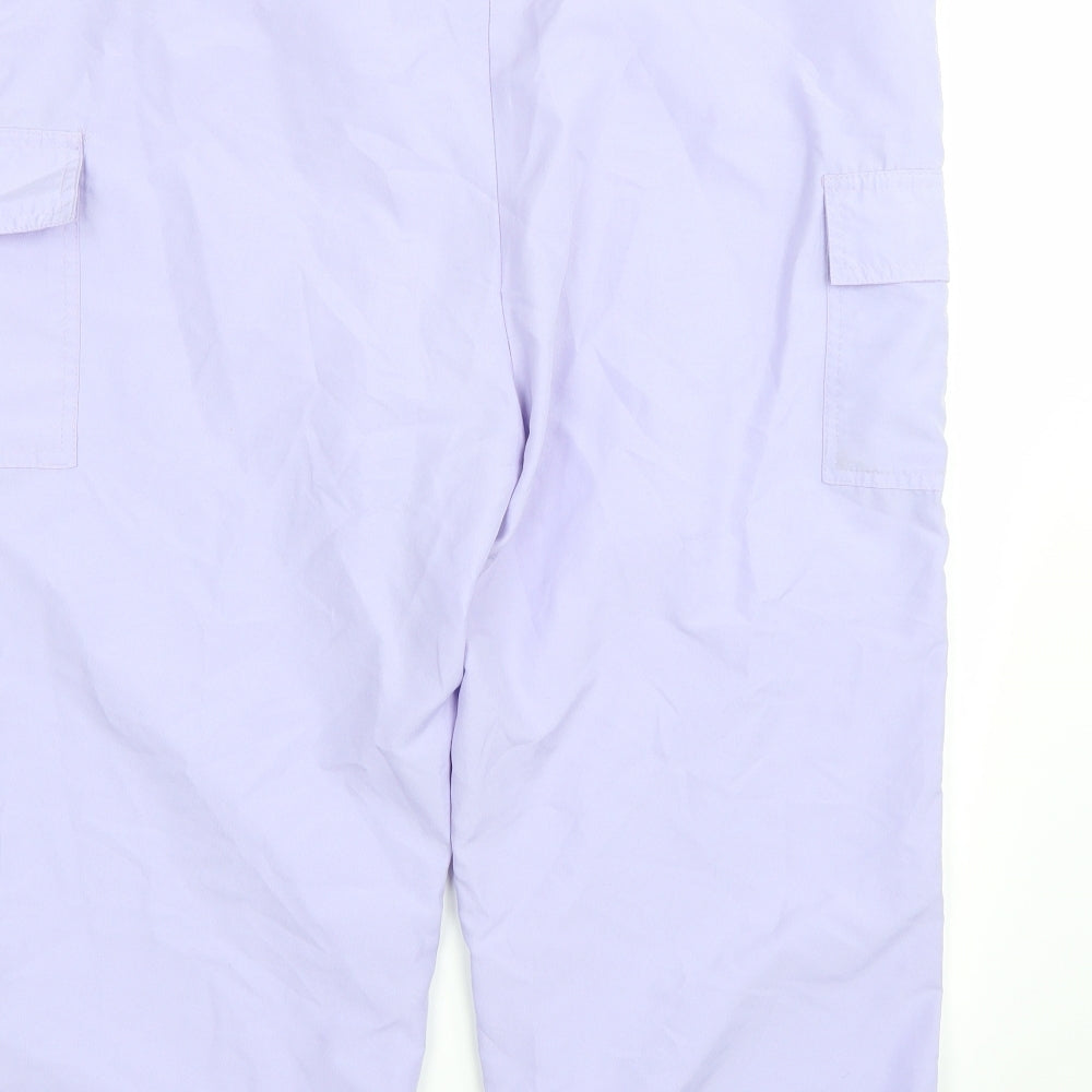 Womens UK Size L Editions Regular Fit Sweatpants Purple Trousers