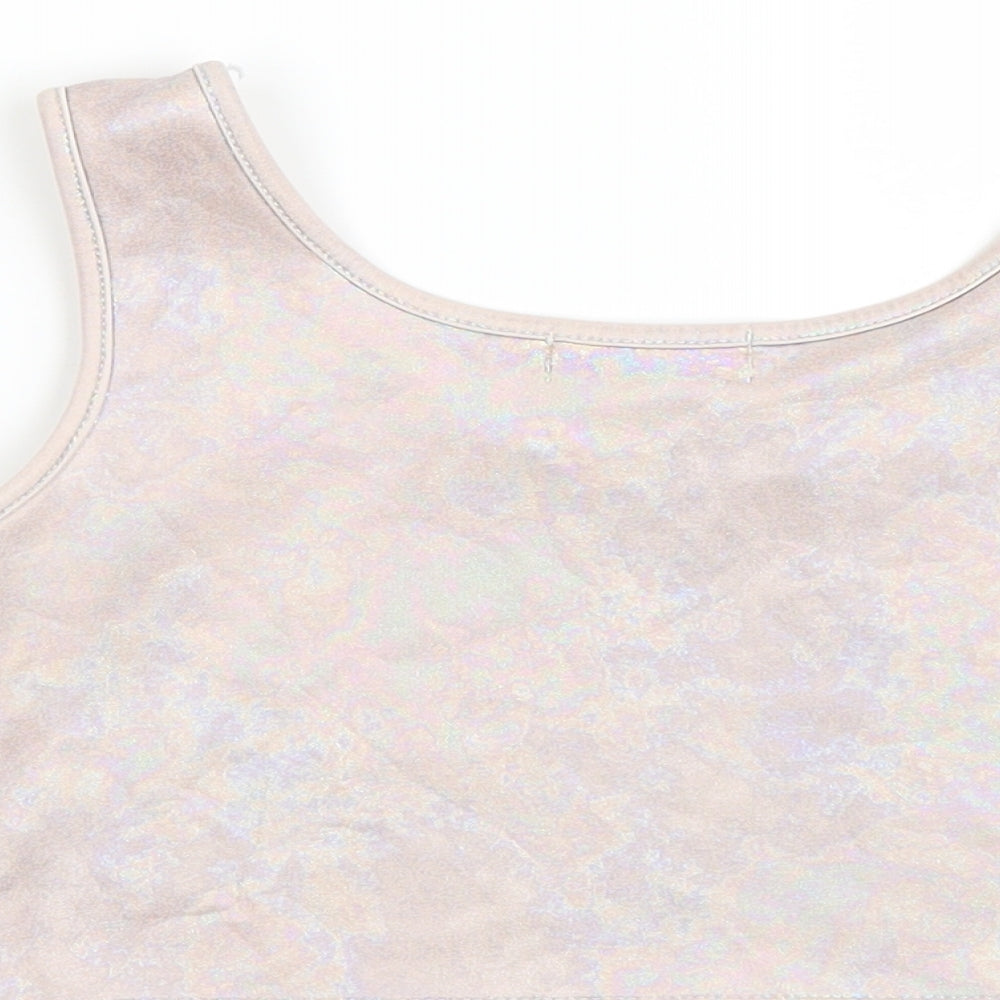 Womens UK Size 4 Pretty little thing Purple Basic Tank