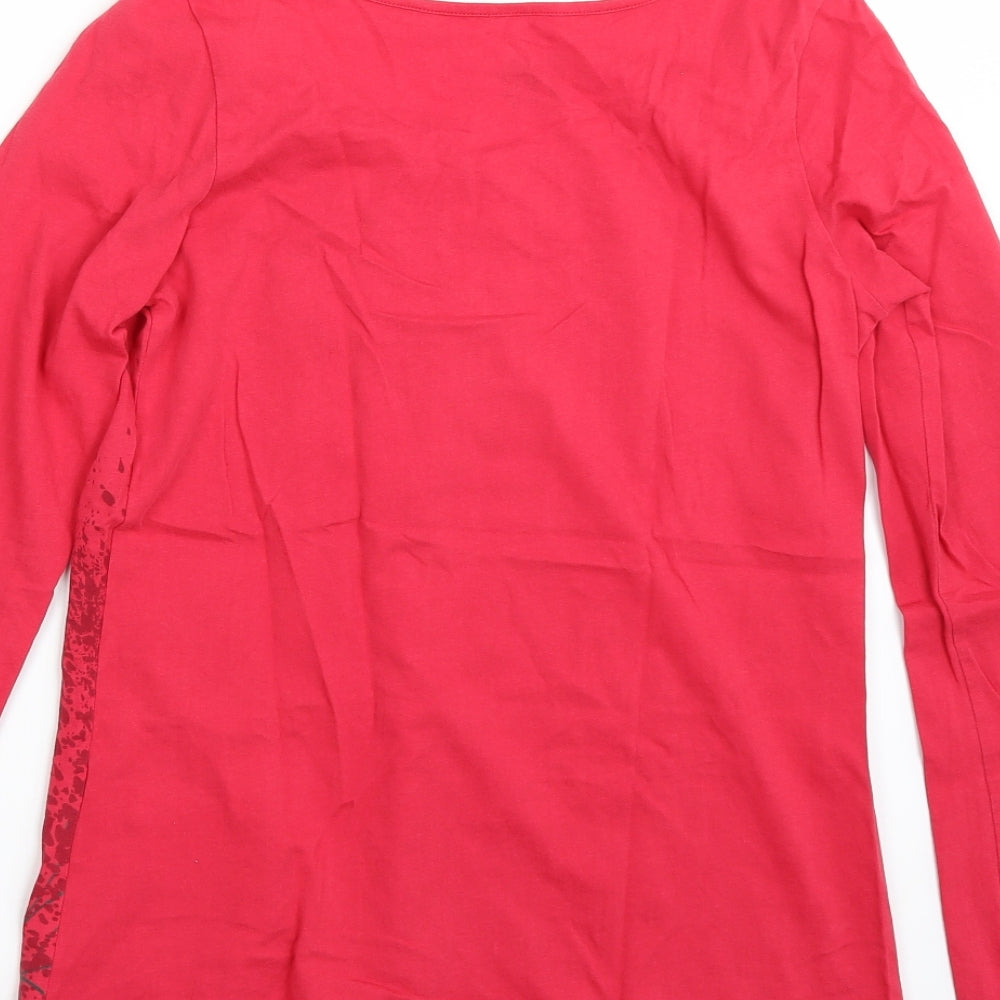Womens UK Size S EDC Pink Basic T-Shirt