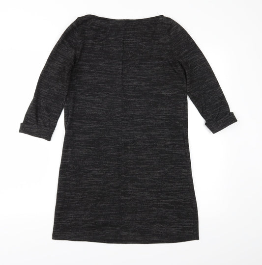 Womens UK Size 8 Atmosphere Grey Tunic Blouse