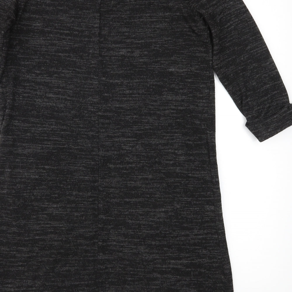 Womens UK Size 8 Atmosphere Grey Tunic Blouse