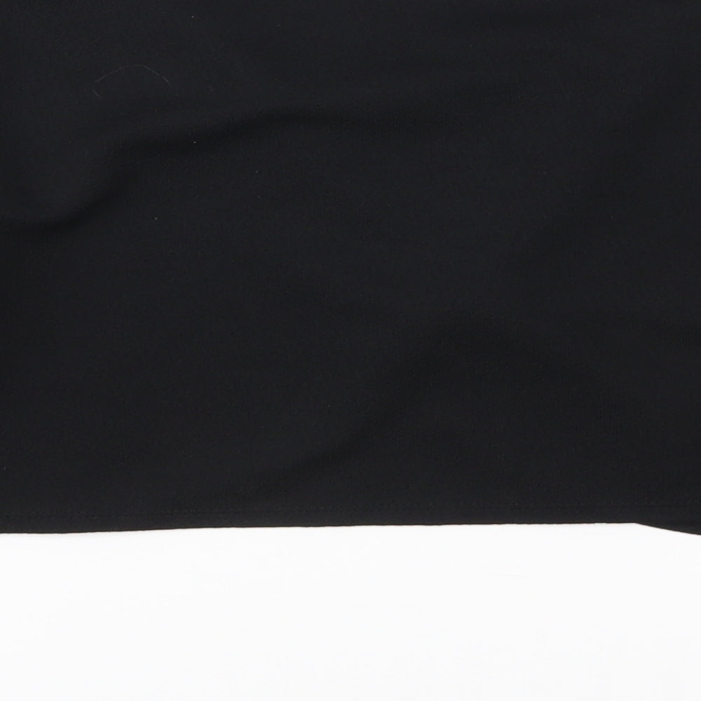 Missguided Womens Black Cropped Blouse Size 10