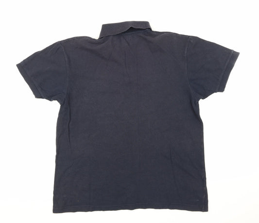 Easy Mens Blue Polo Size M