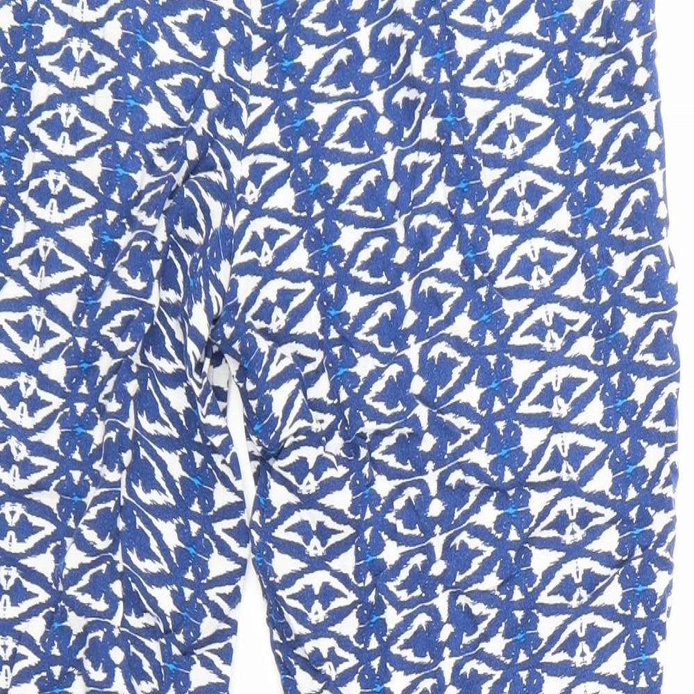 Womens UK Size 10 F&F Regular Fit Blue Trousers