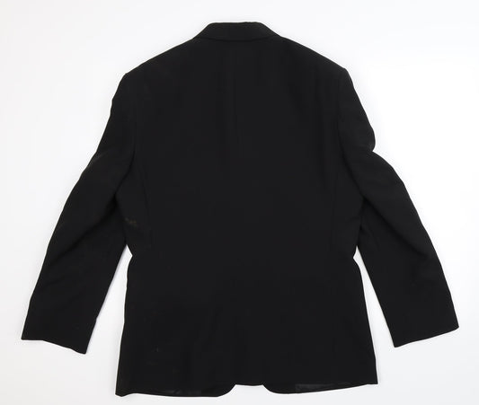 George Mens Black   Jacket Suit Jacket Size 38