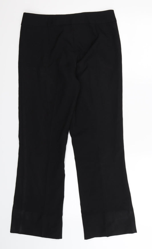 George Womens Black Trousers Size 8 L27 in