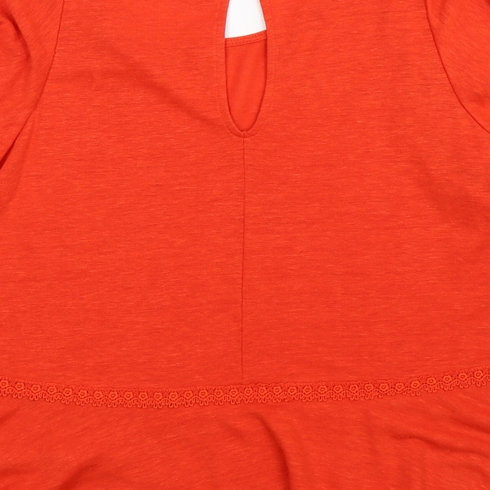 Womens UK Size 14 Cynthia Rowley Orange Basic Blouse