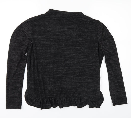 Boohoo Womens Grey Jersey Blouse Size L