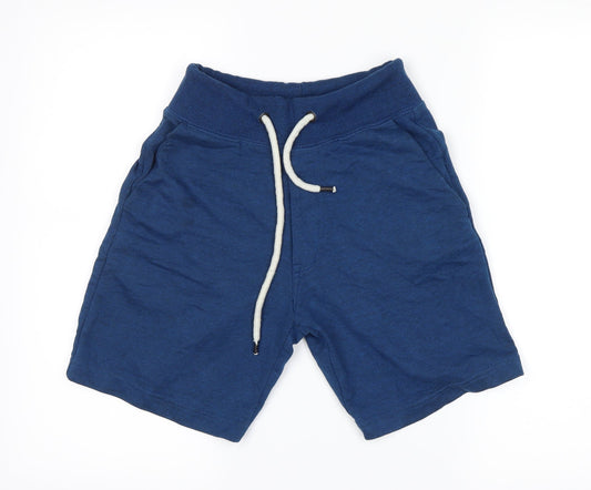 Additional front view of Berkshire men’s blue sweat shorts, size XS