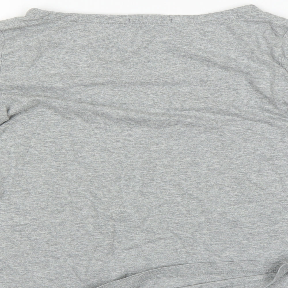 Gap Kids Girls Grey Houndstooth Basic T-Shirt Size 10 Years