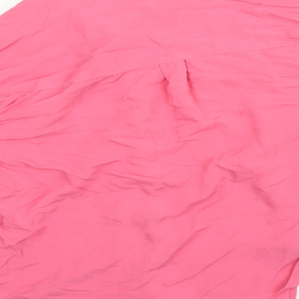 FOREVER 21 Womens Pink Basic Blouse Size 12