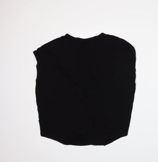 F&F Womens Black Basic T-Shirt Size 8