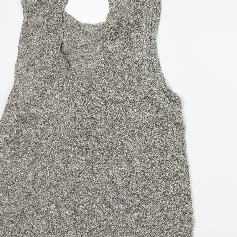 Womens UK Size 6 Atmosphere Grey Basic Tank