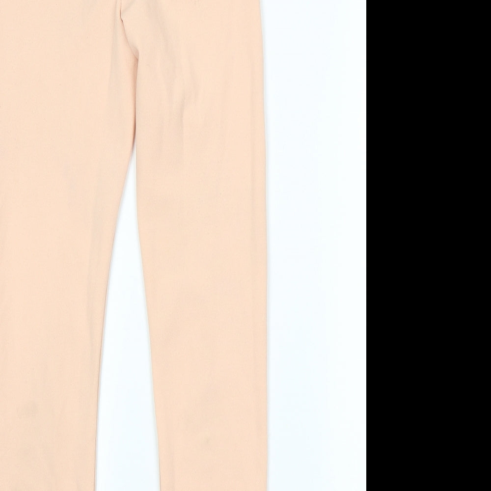Womens UK Size M Preworn Regular Fit Pink Trousers