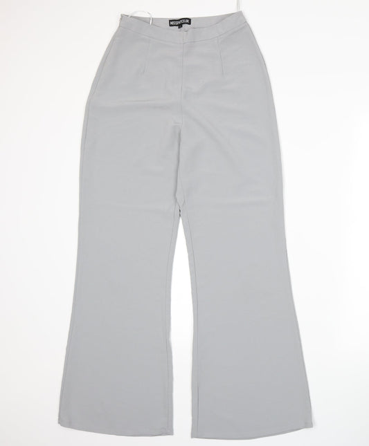 Womens UK Size 6 Misspap Regular Fit Grey Trousers