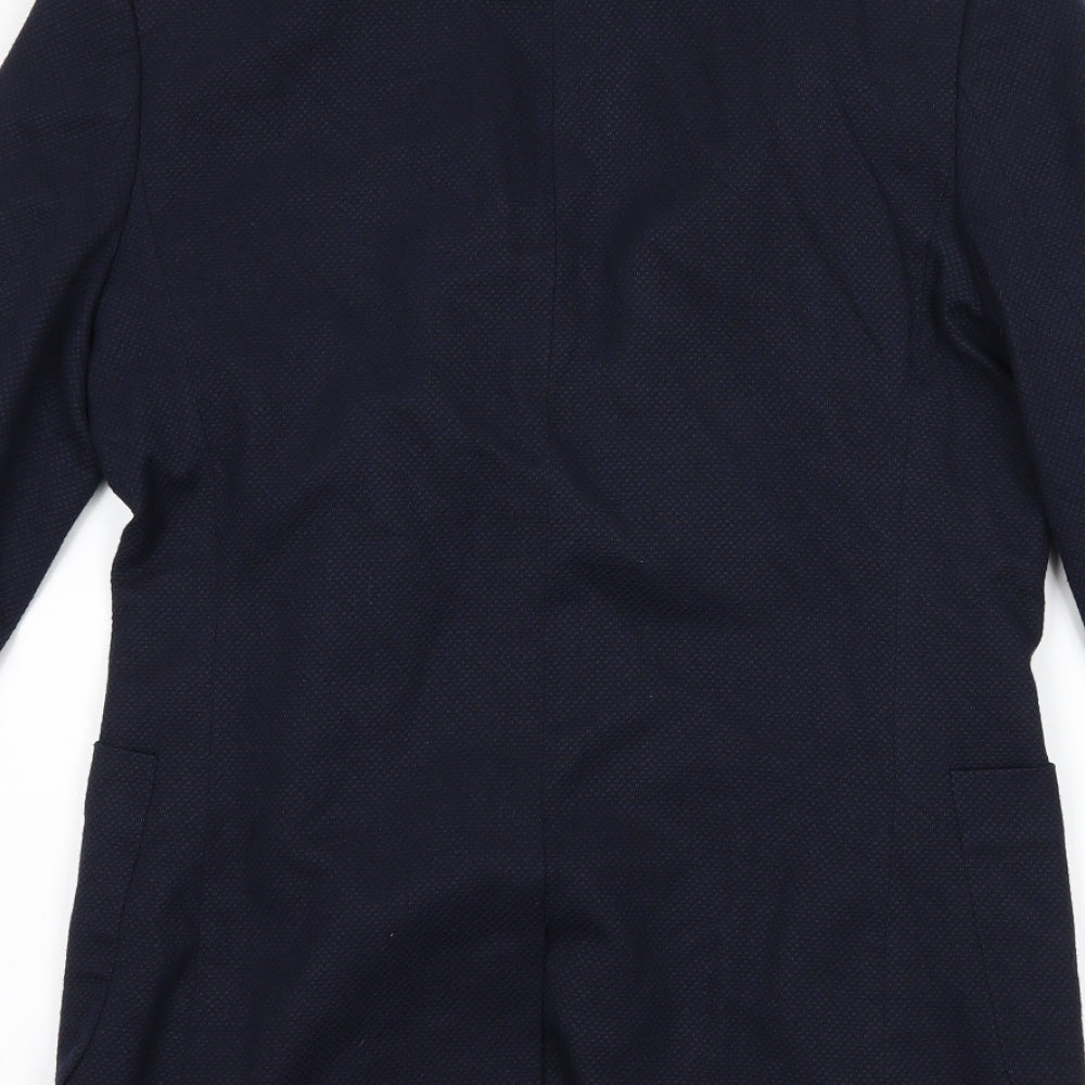 Mens UK Size 34 Topman Regular Blue Suit Jacket