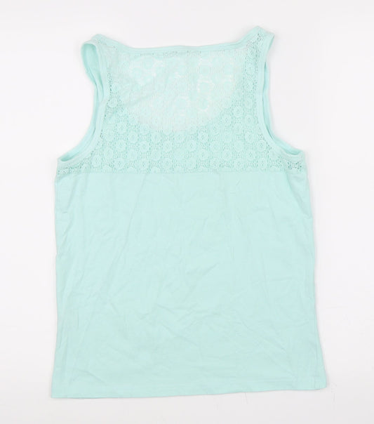 George Womens Blue Basic Tank Size 12