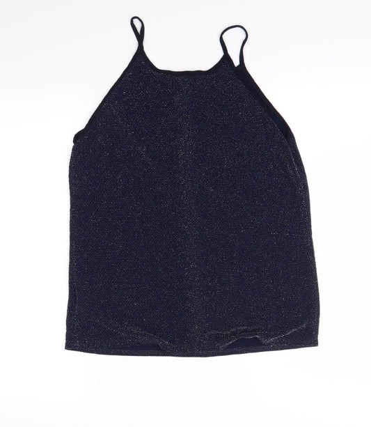 Womens UK Size 10 Atmosphere Blue Basic Tank