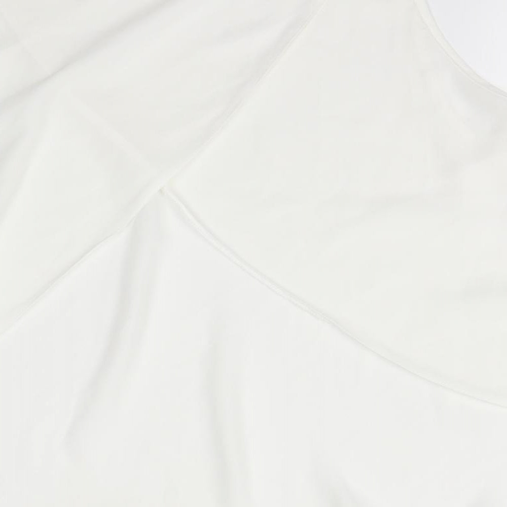 Miss Selfridge Womens White Basic Blouse Size 8