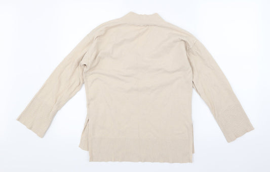 Oasis Womens Beige Knit Pullover Jumper Size M