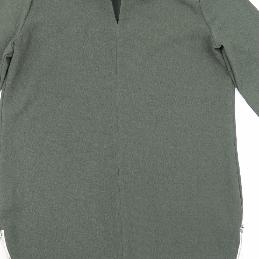 Atmosphere Womens Green A-Line Size 12