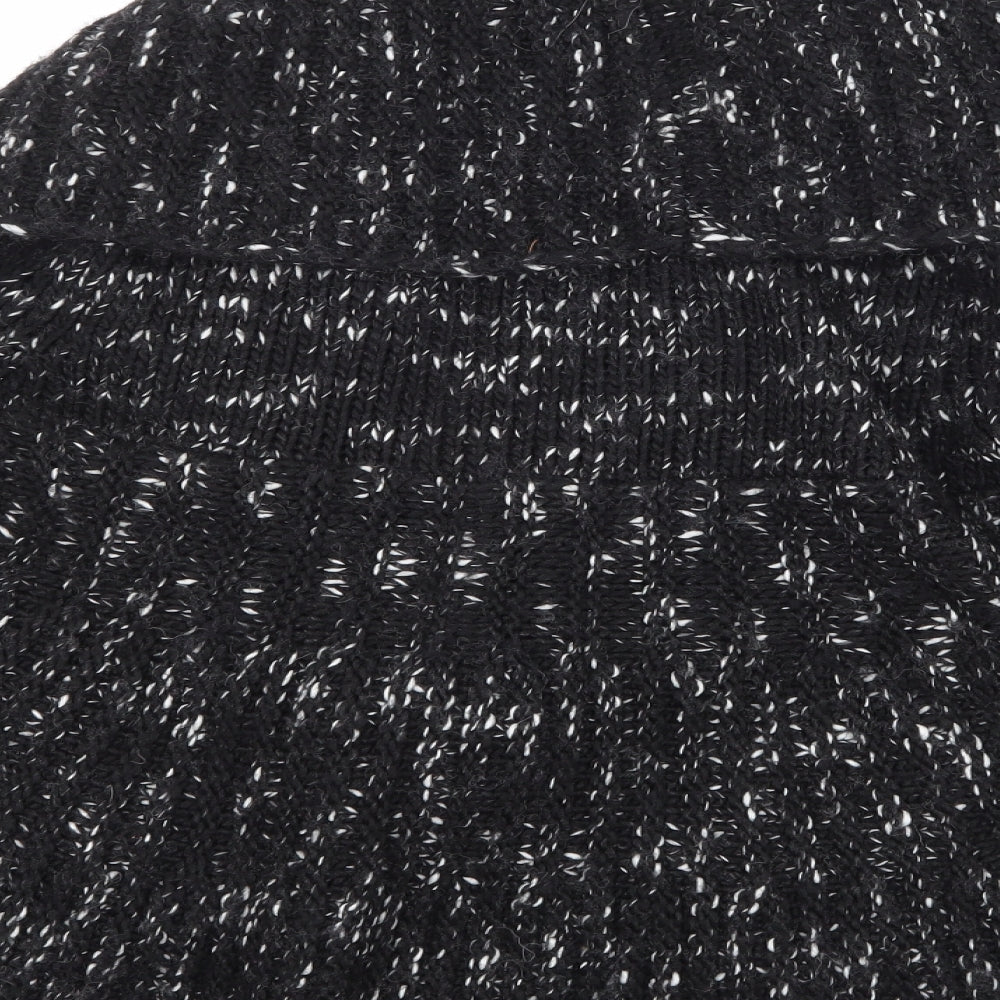 Shima Novelli Womens Black Knit Cardigan Jumper Size 14