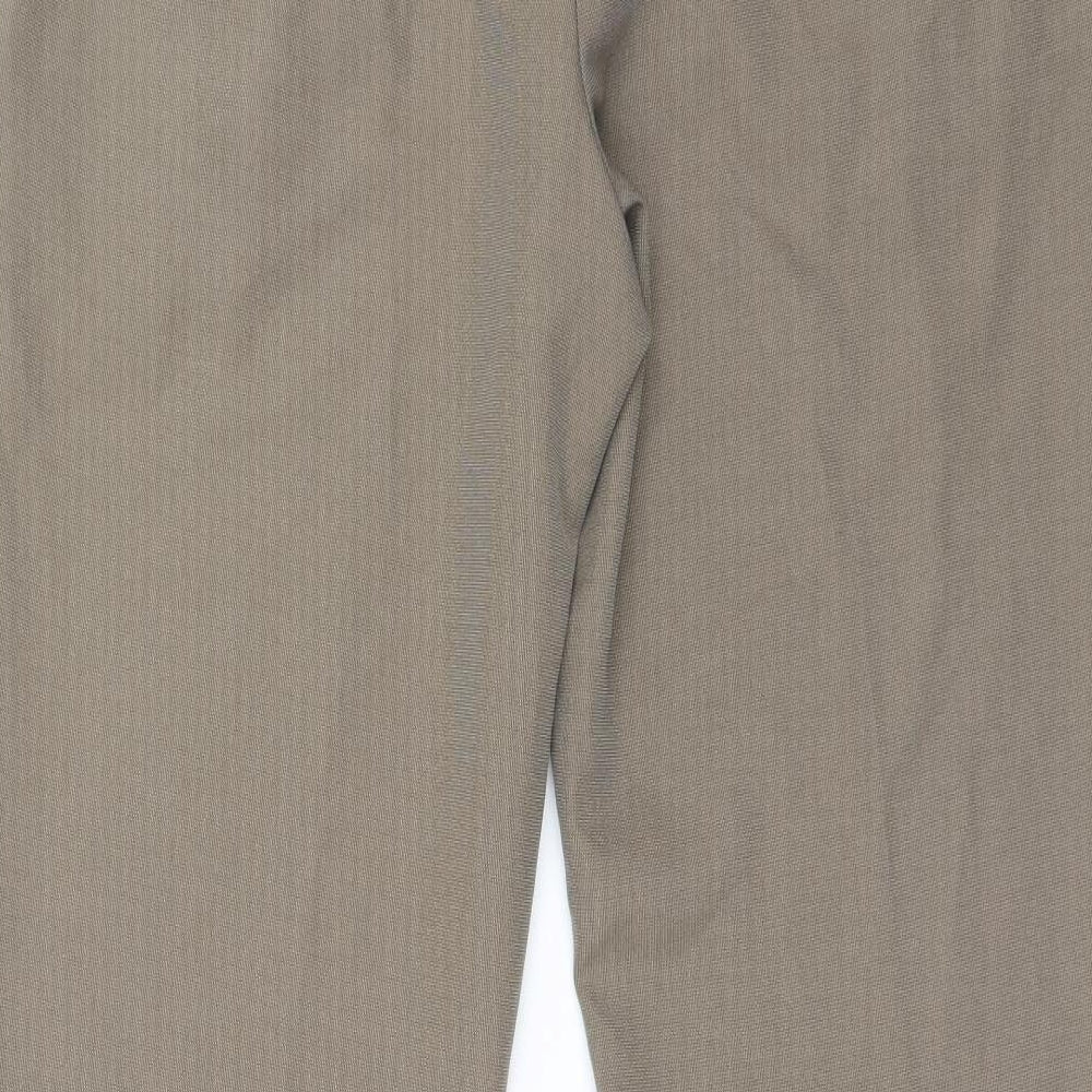 Marks and Spencer Mens Brown Trousers Size 34 in L28 in