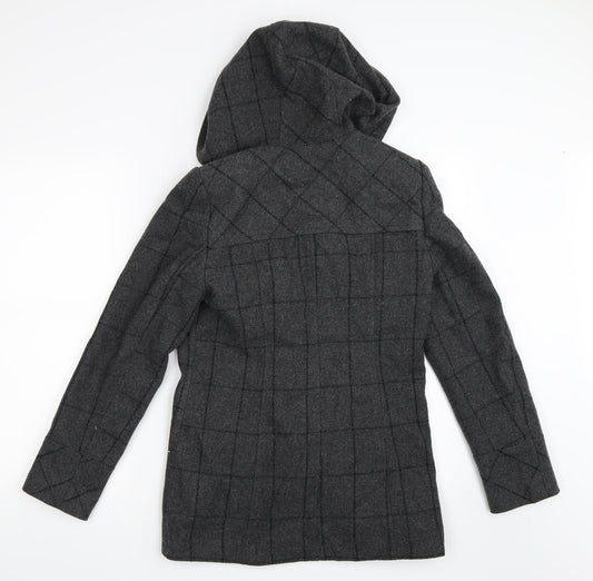 George Womens Grey Overcoat Coat Size 8